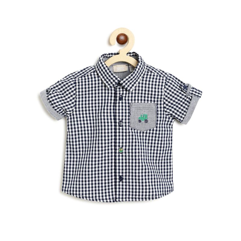 Baby Checked Short Sleeve Shirt
