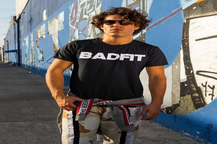 Badfit Black T-shirt for Men