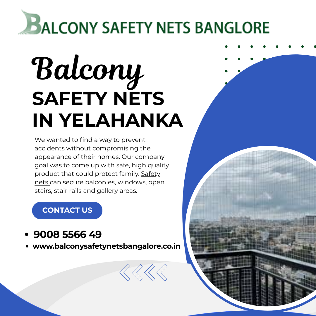 Balcony safety nets in yelahanka  venky safety nets