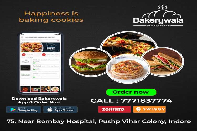 Best cake shop And Best Pizza and Burger In Indore - Bakerywala
