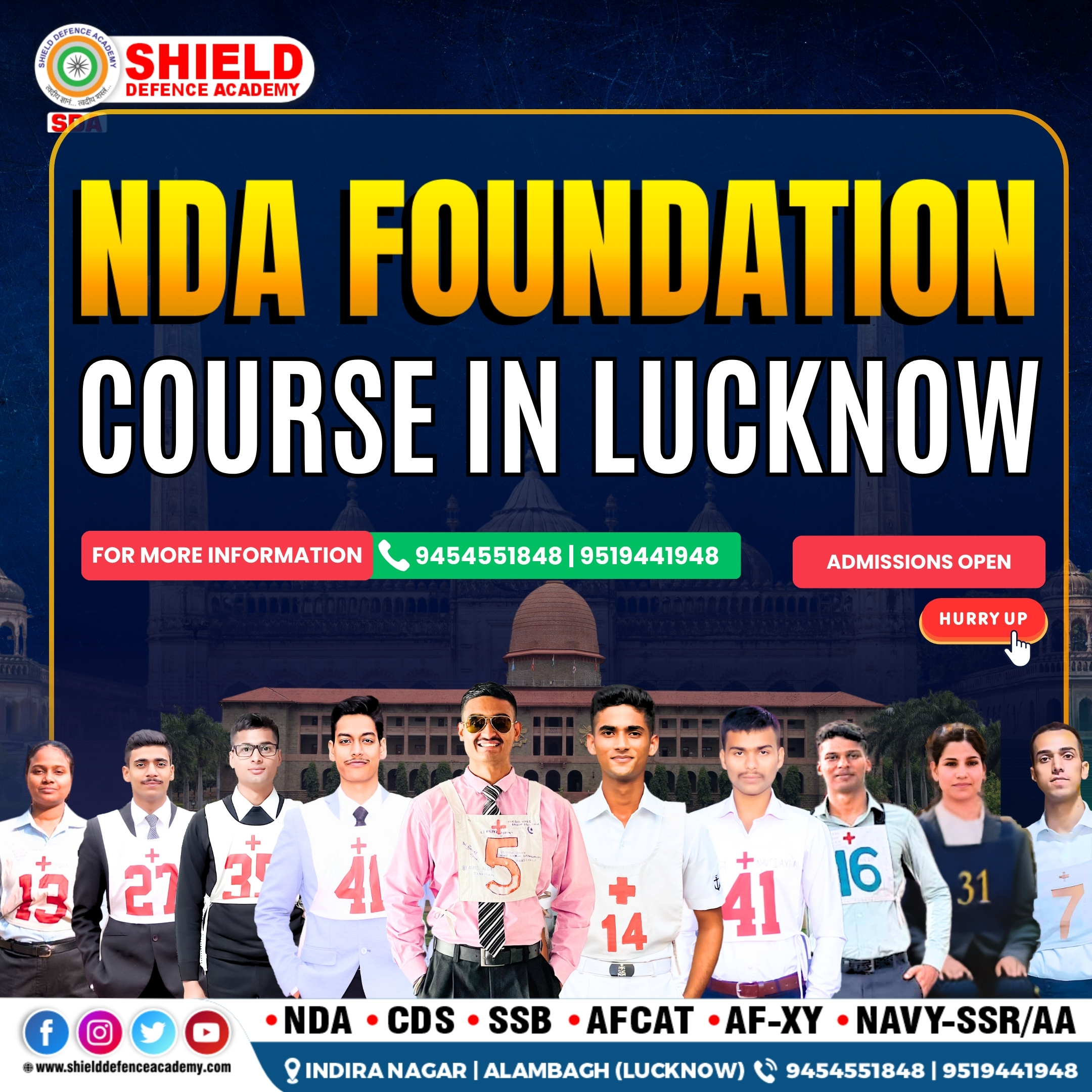 Best nda foundation coaching in lucknow with schooling