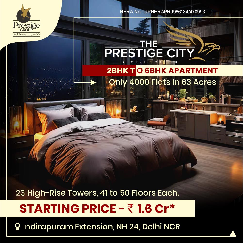 Best price in ghaziabad by the prestige city