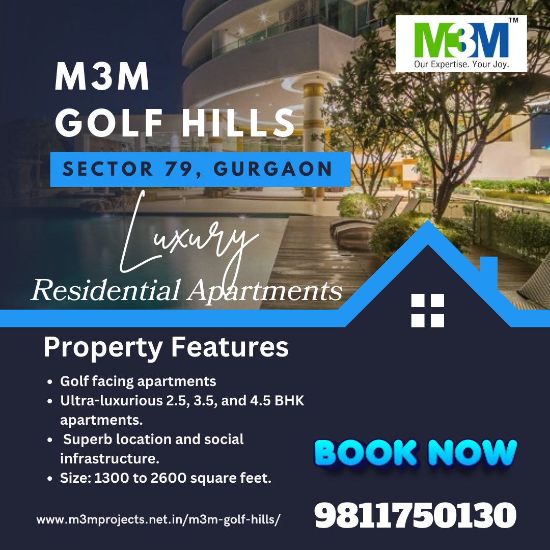 Book your Home in Golf Hills Gurgaon