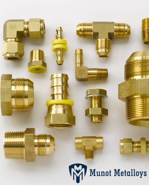 Brass tube fittings manufacturer in india - munot metalloys