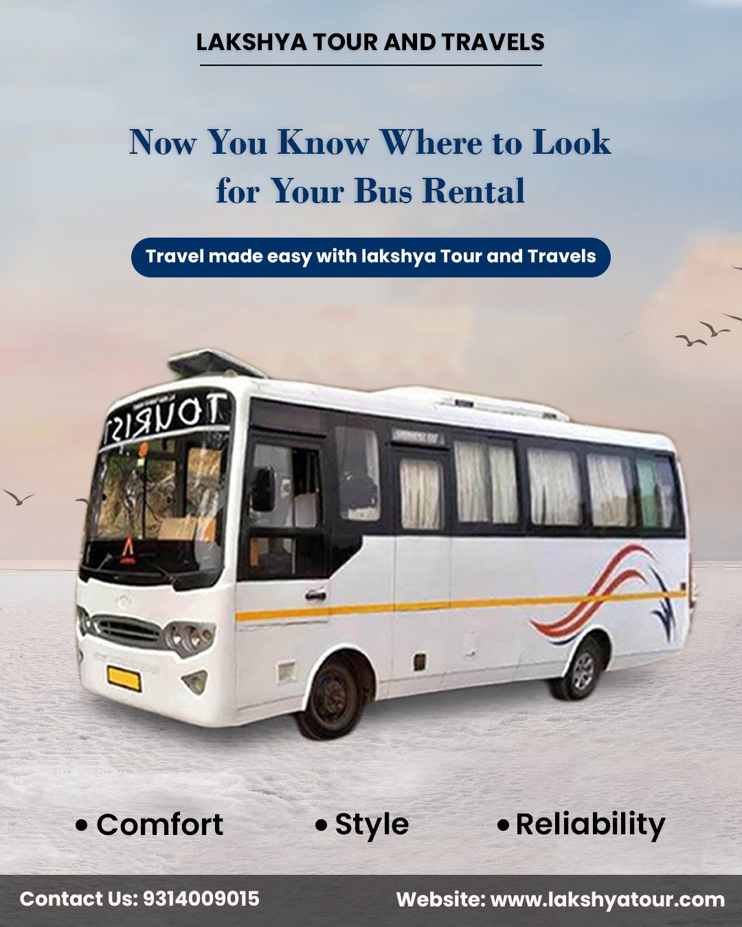 Bus hire in jaipur - lakshya tour and travels