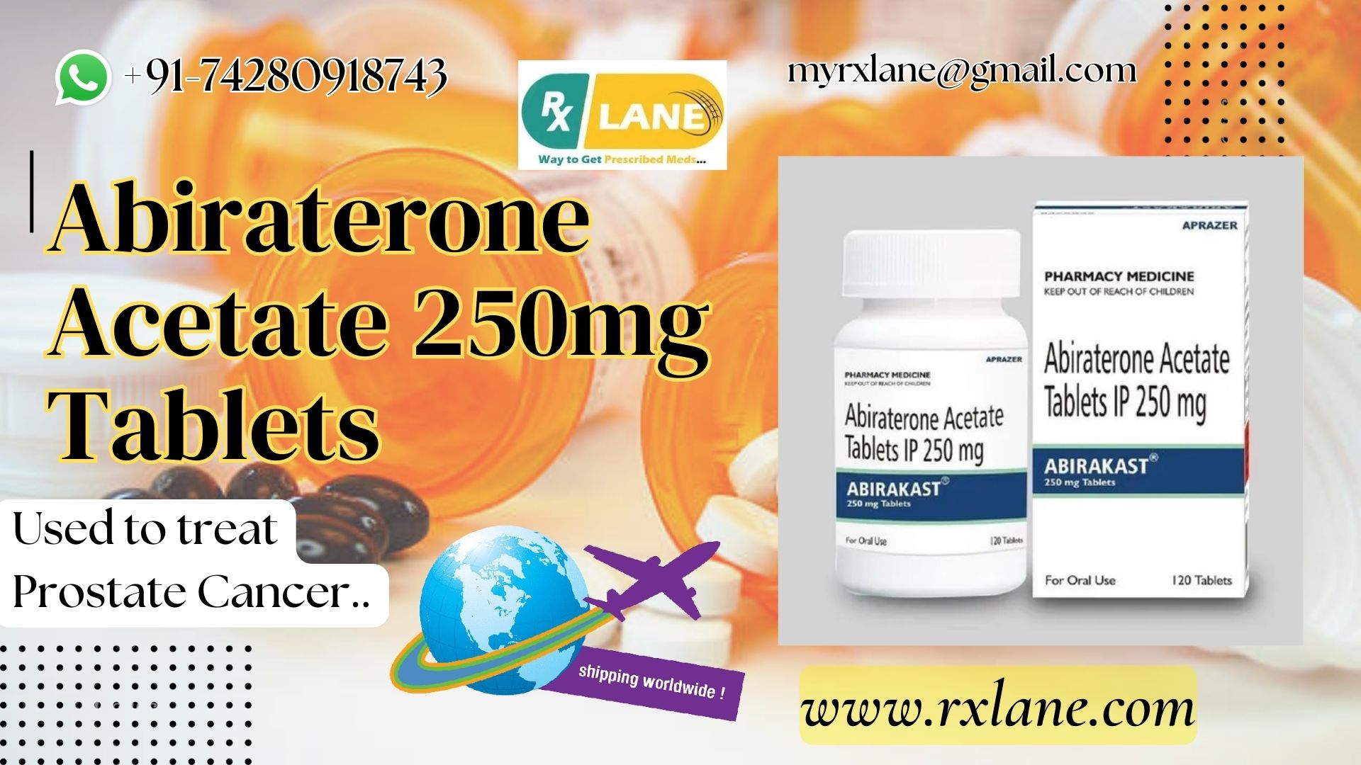 Buy Abiraterone Acetate tablets cost Dubai
