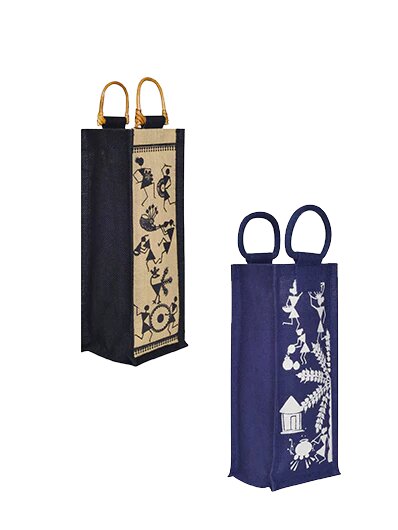 Buy Bottle Jute Bag Combo Online in India