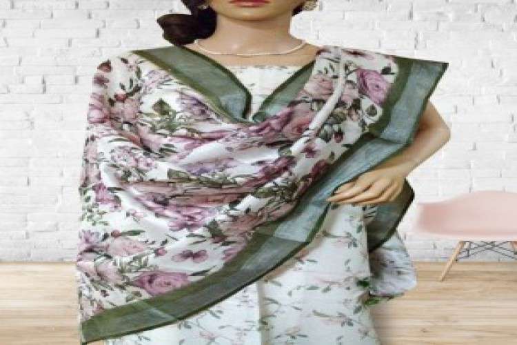 Buy Digital Printed Crepe Suit Fabric Luxurionworld