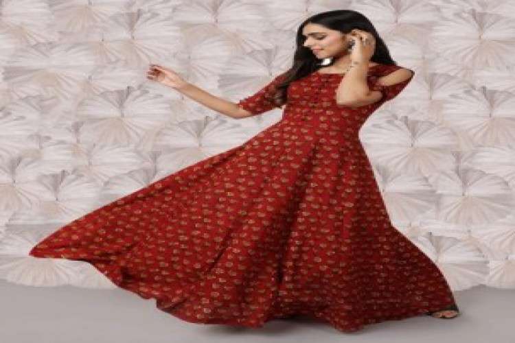 Buy Hand Block Printed Salwar Suit Online at Myrastore