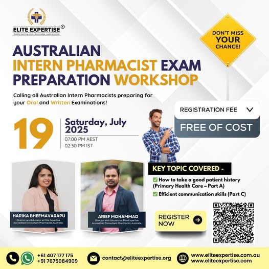 Calling all aspiring pharmacists heading to australia