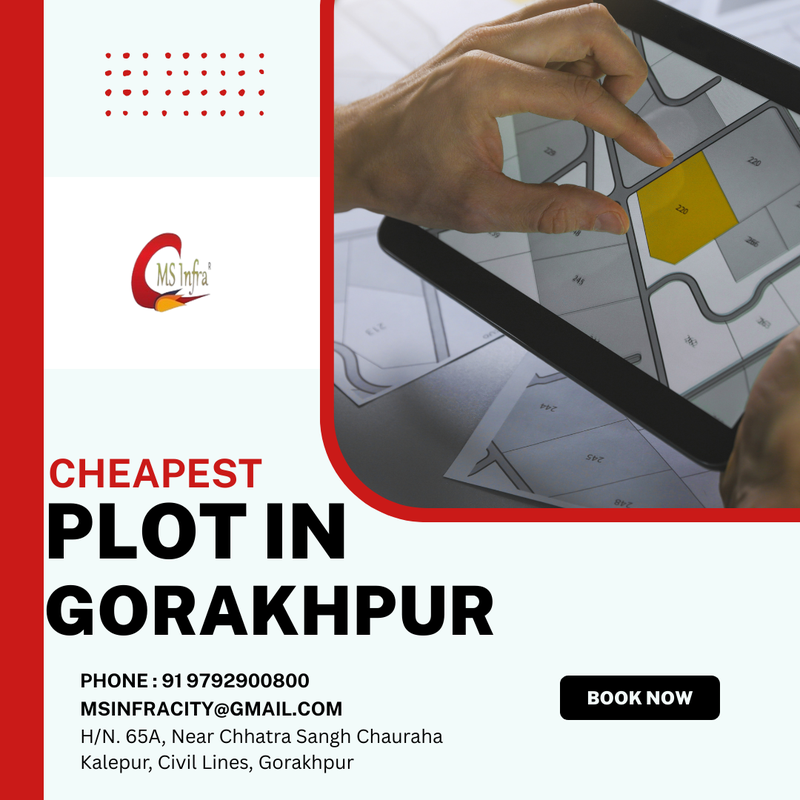 Cheapest plot in gorakhpur with registry by mani shanti infrastructure