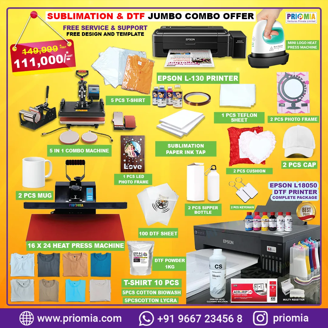 Commercial printing business with a dtf printer package