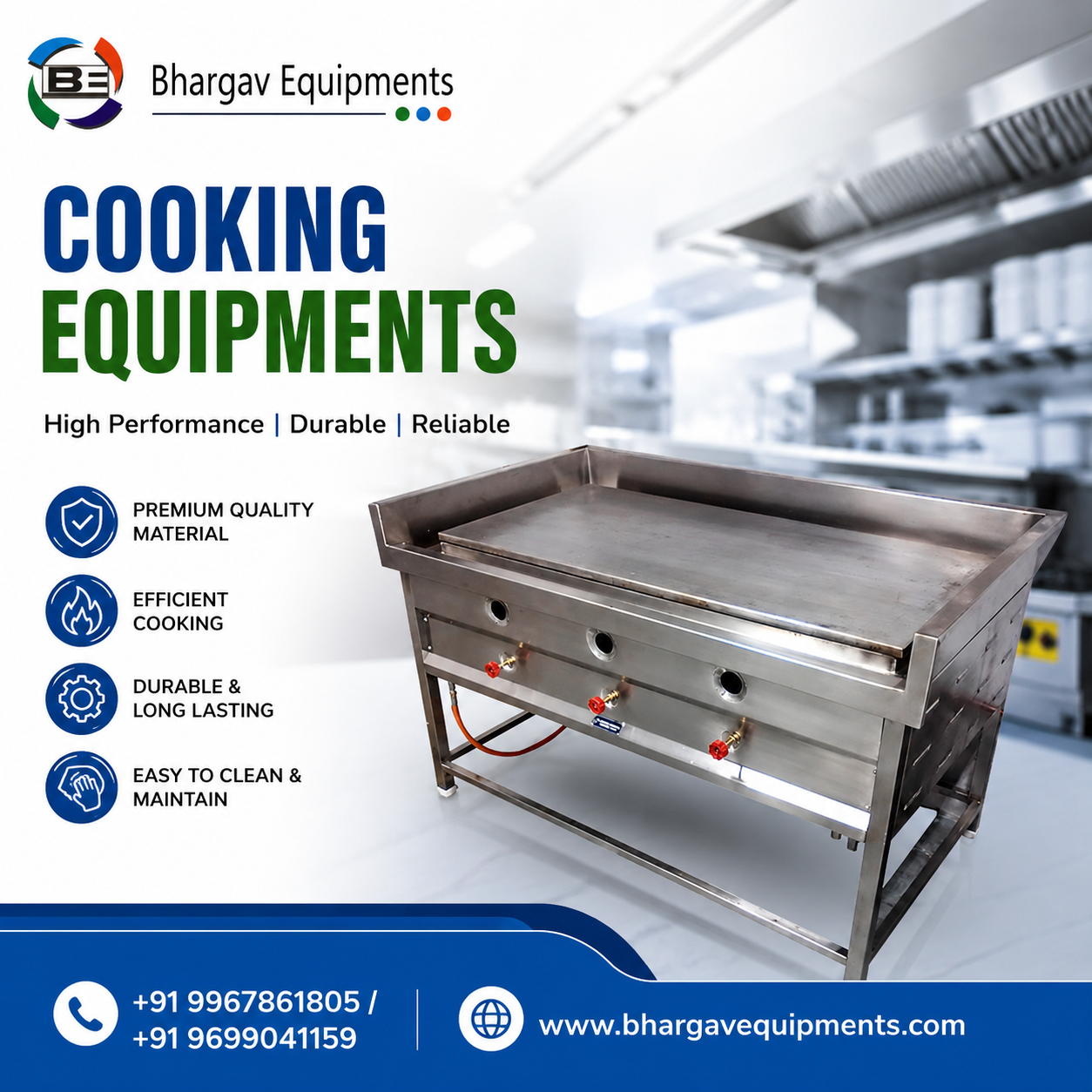 Cooking equipments manufacturer