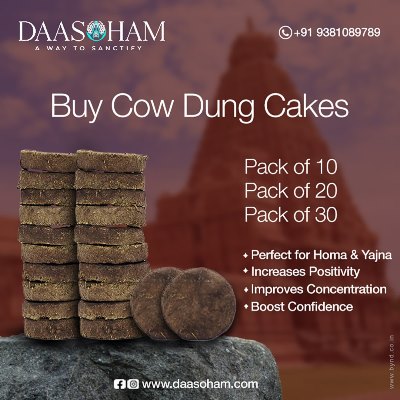 Cow   dung   cake sale