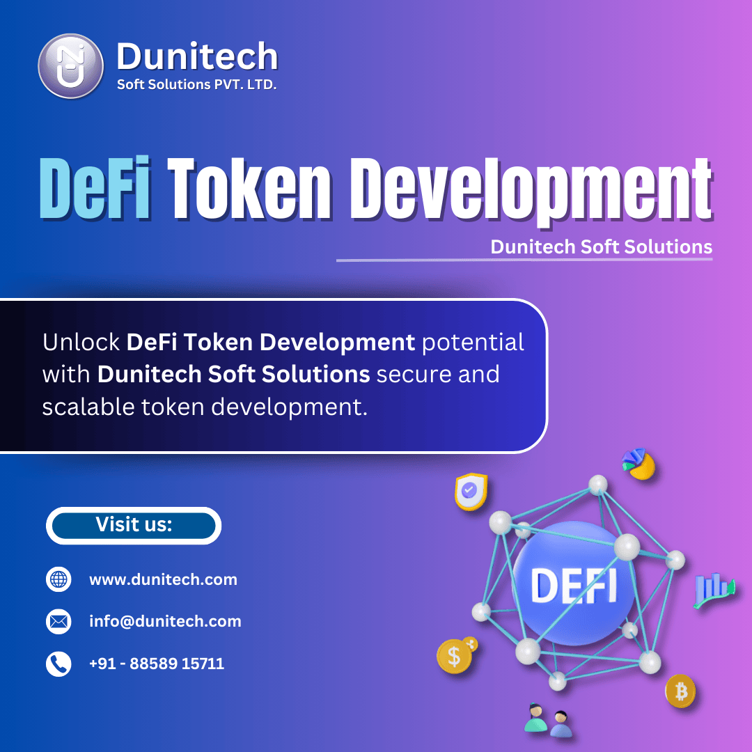 Defi token development  build trust with blockchain
