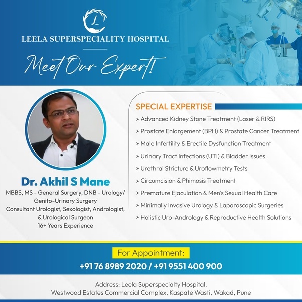 Dr akhil s mane is the best urologist andrologist sexologist in wakad