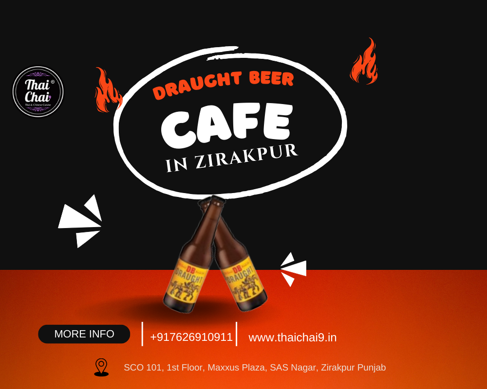 Draught beer cafe in zirakpur