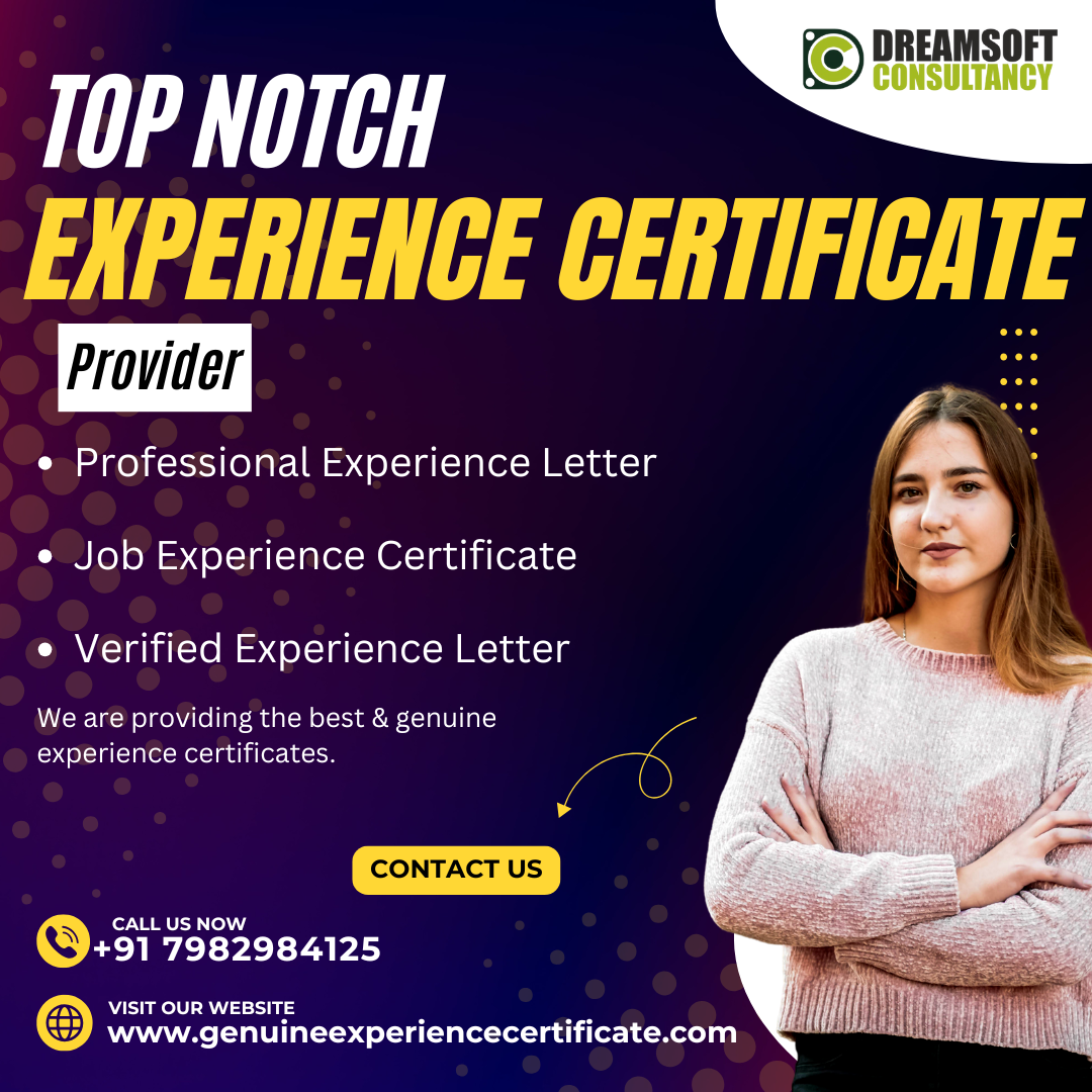Experience certificate provider in mumbai