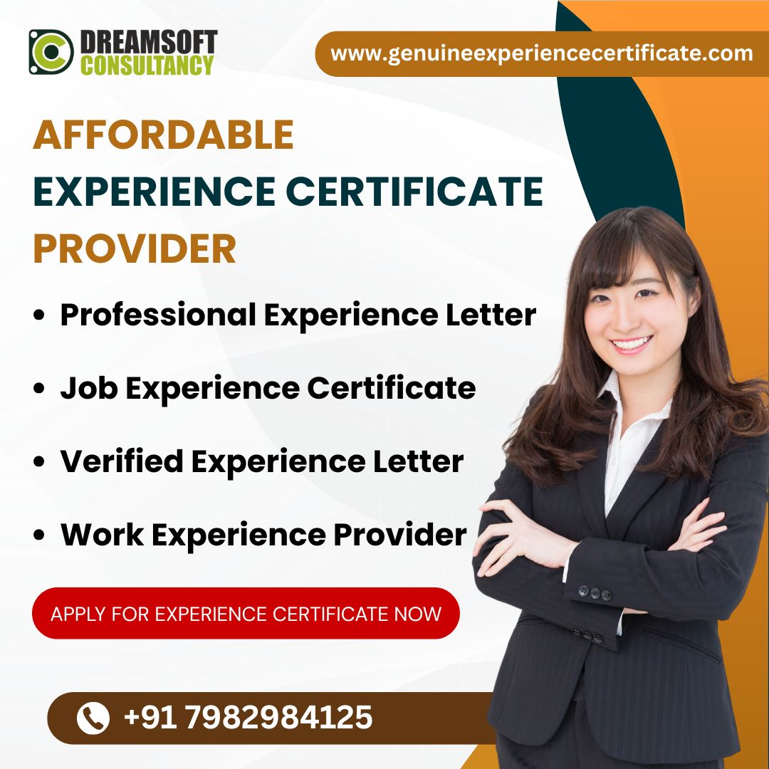 Experience certificate provider