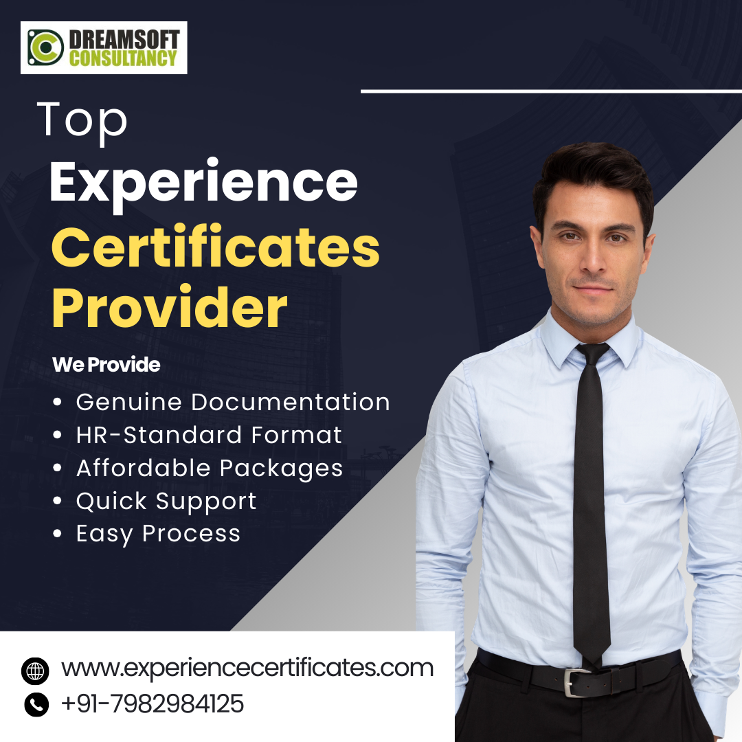 Experience certificate providers in noida