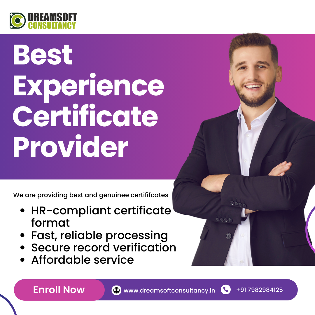 Experience certificates provider in bangalore