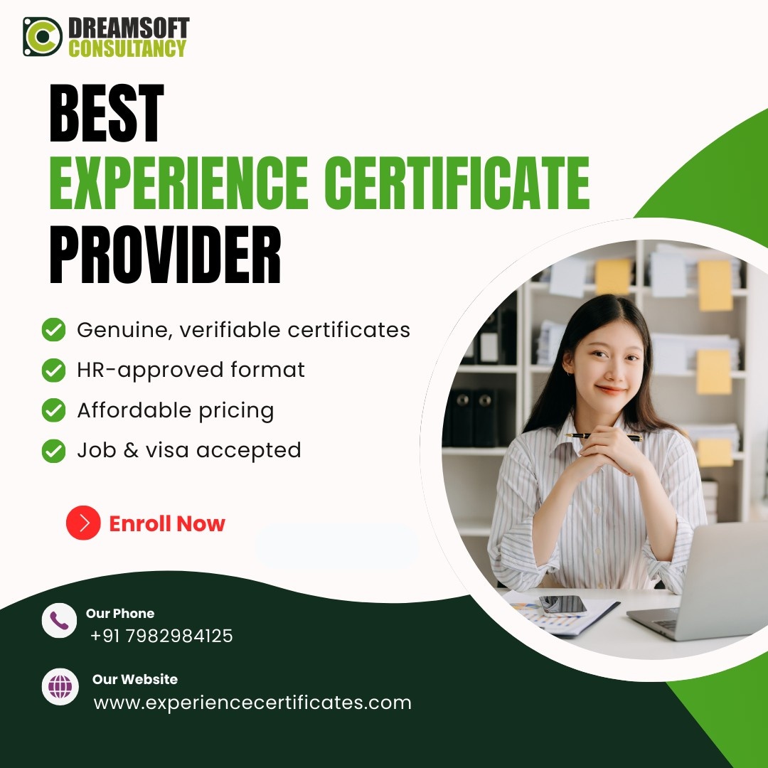 Experience certificates provider in delhi