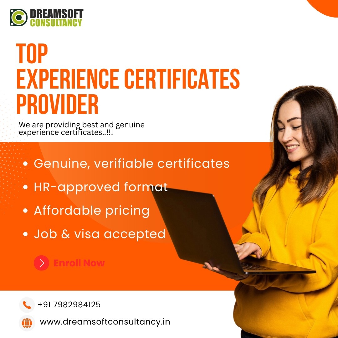 Experience certificates provider in hyderabad