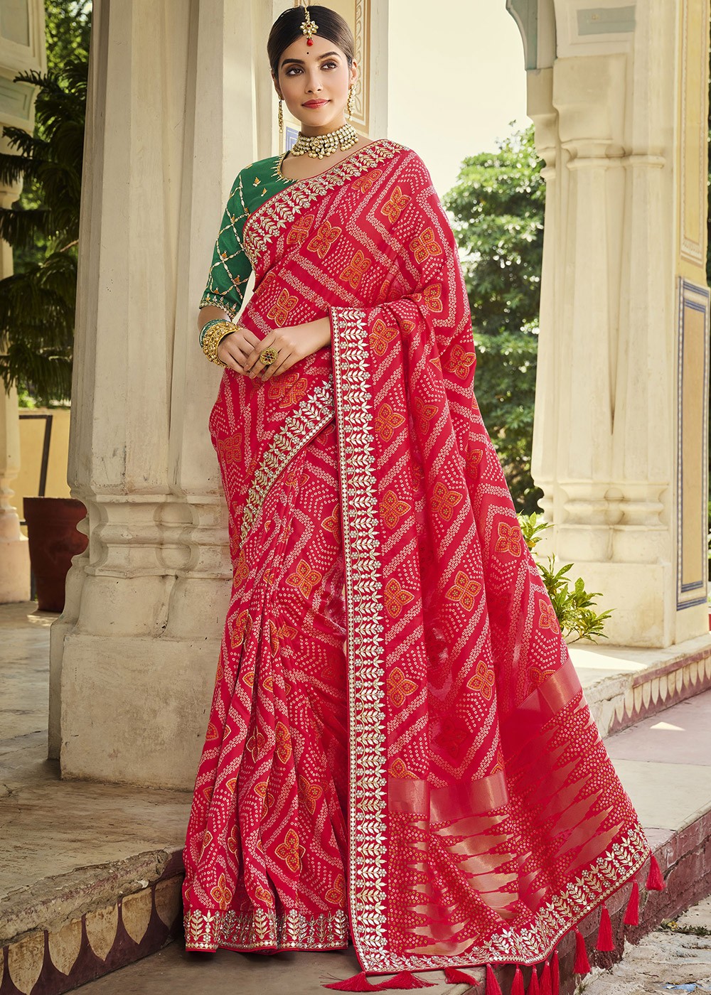Famous Gota patti sarees wholesaler