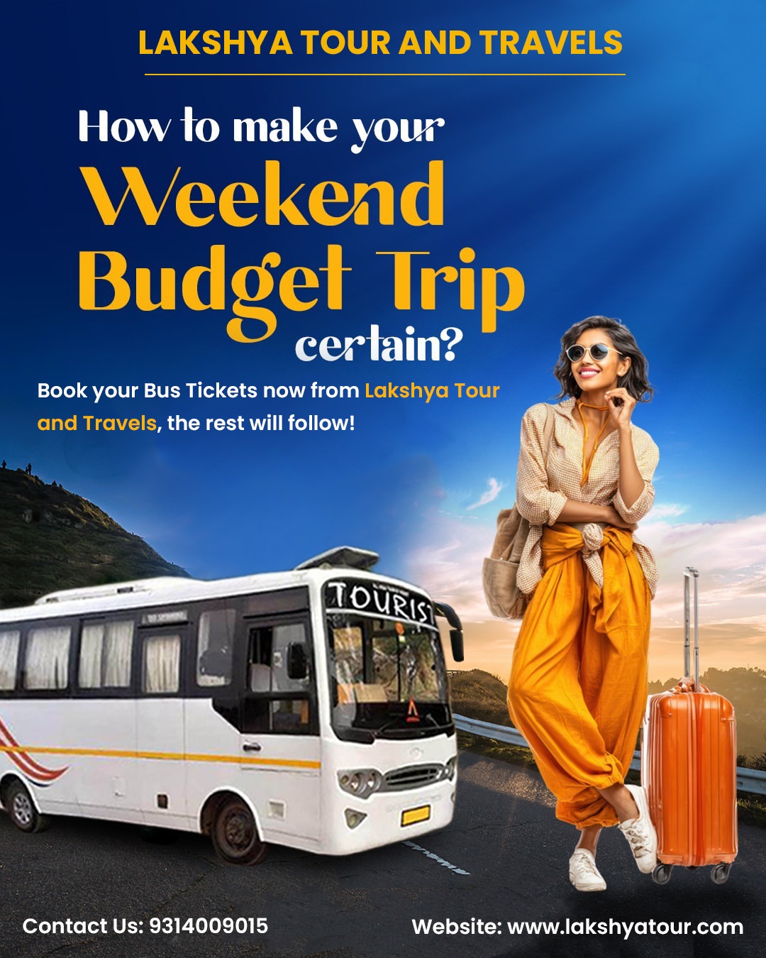 Forty seater bus hire in rajasthan - lakshya tour