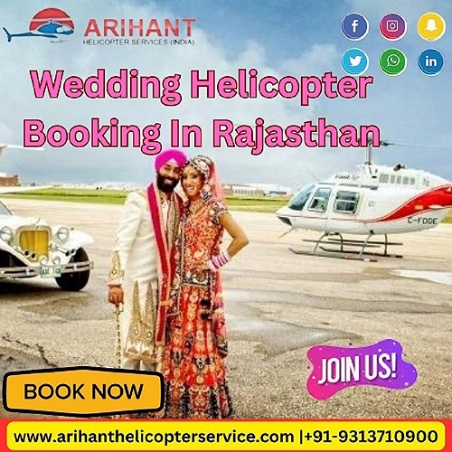 Get Instant Booking For Helicopter In Wedding Purpose In Rajasthan