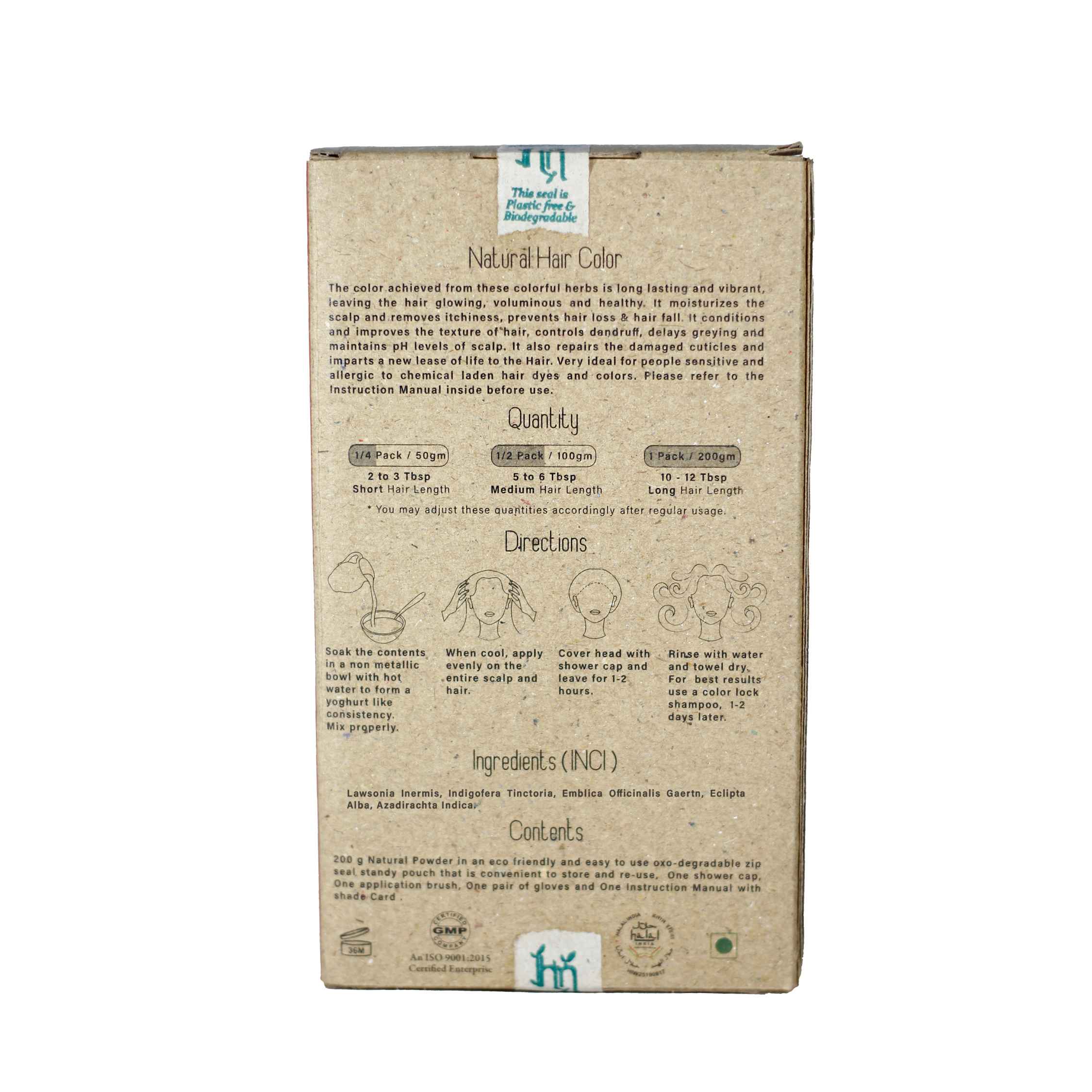 Herbal Me Natural  and certified Henna Hair Color