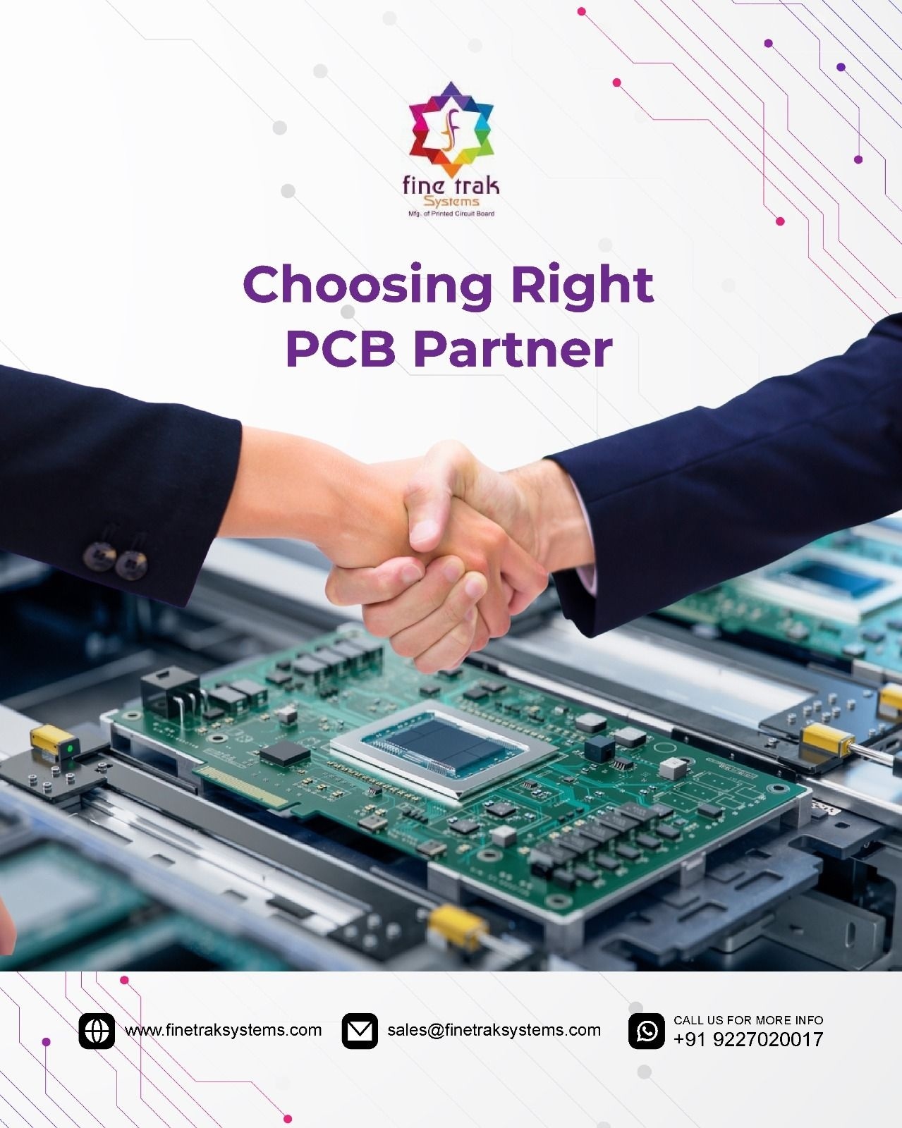 High quality pcb assembly supplier in gandhinagar finetrak