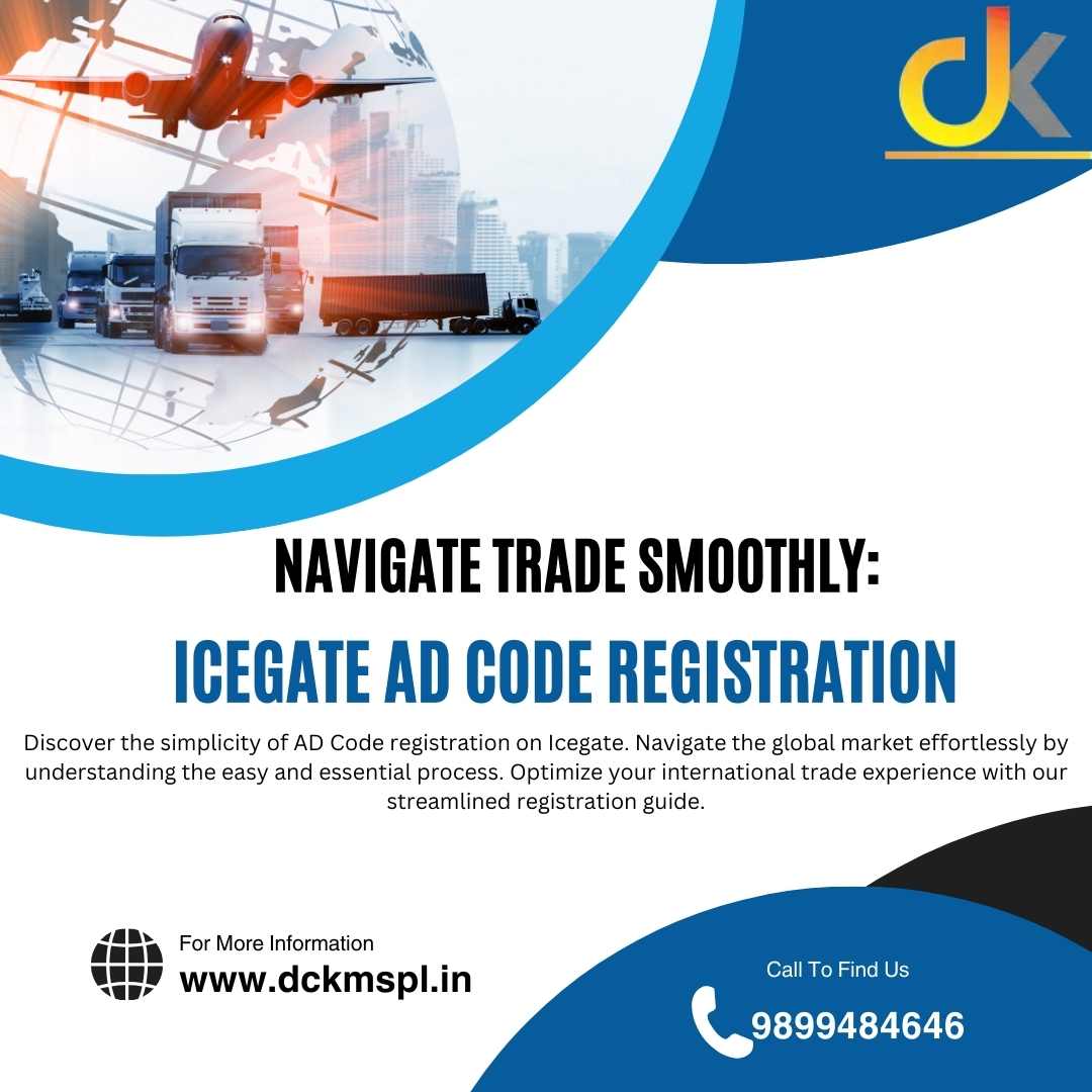 Icegate ad code registration strategies for global success