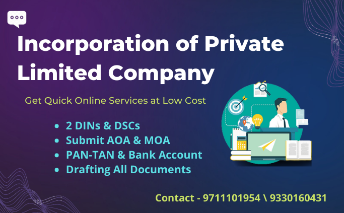Incorporation of Private Limited Company in Kolkata