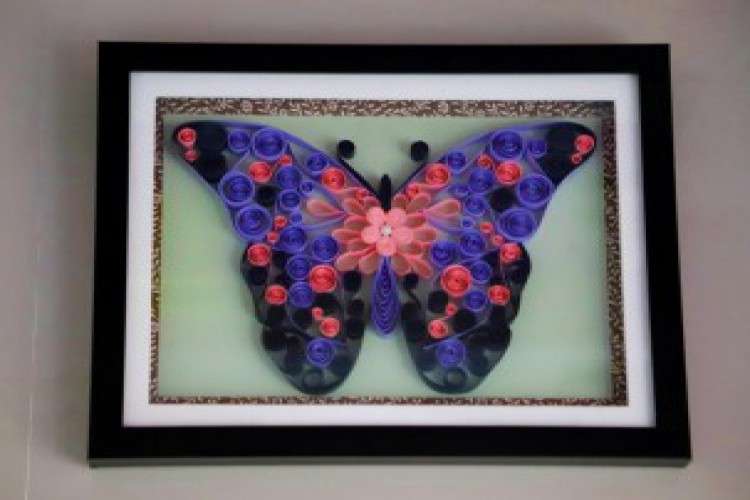 Innovative gifts Abstract Butterfly art work Aadhi Creation