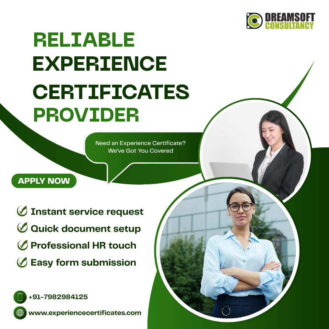 Job experience certificates provider in kochi