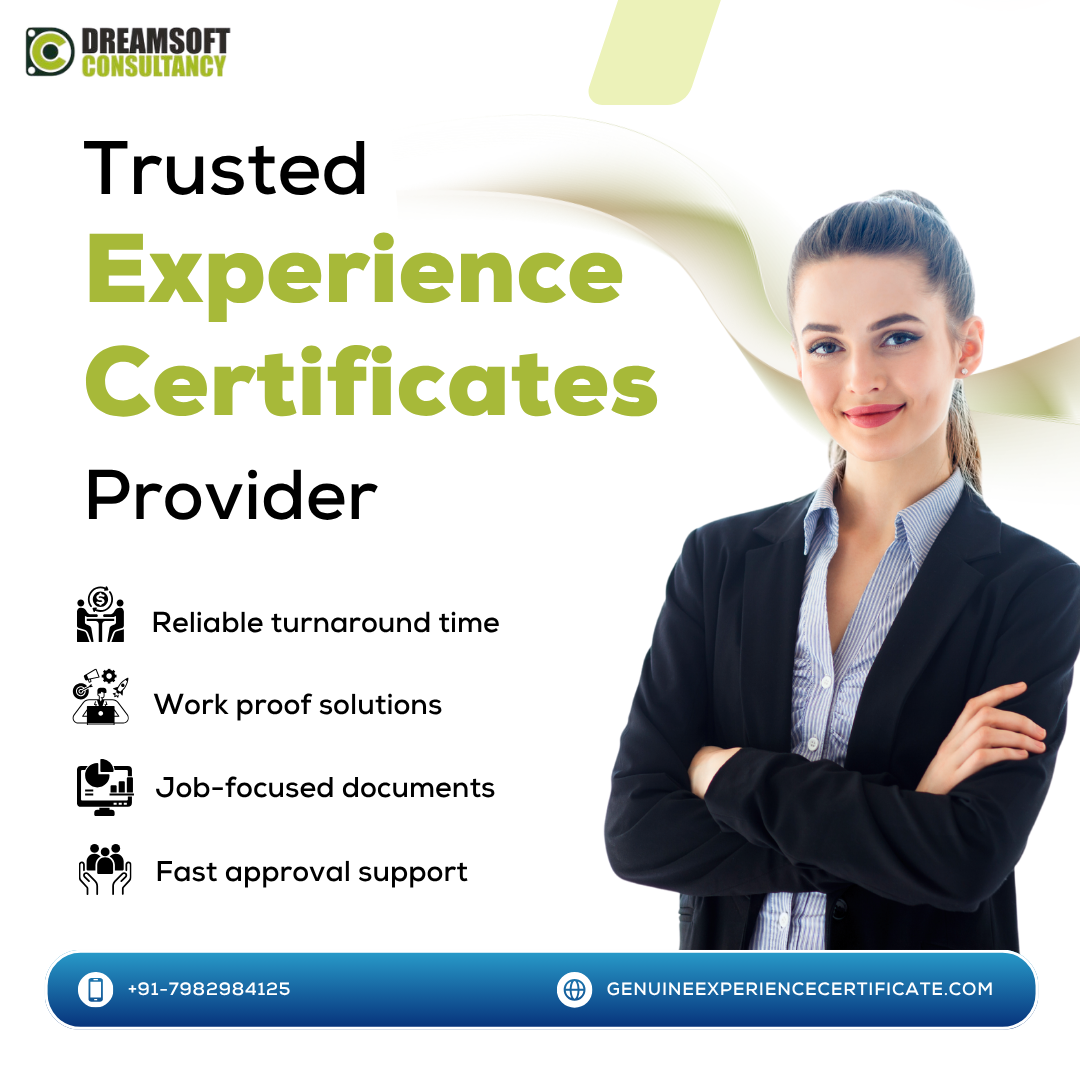 Job experience certificates provider in noida