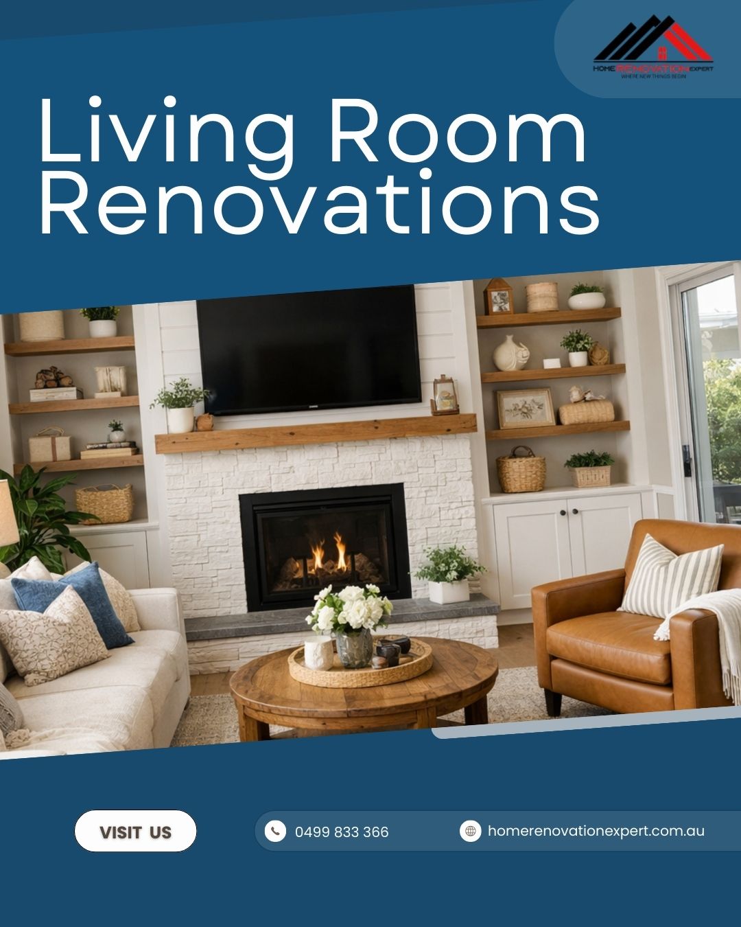 Living room renovations glen waverley