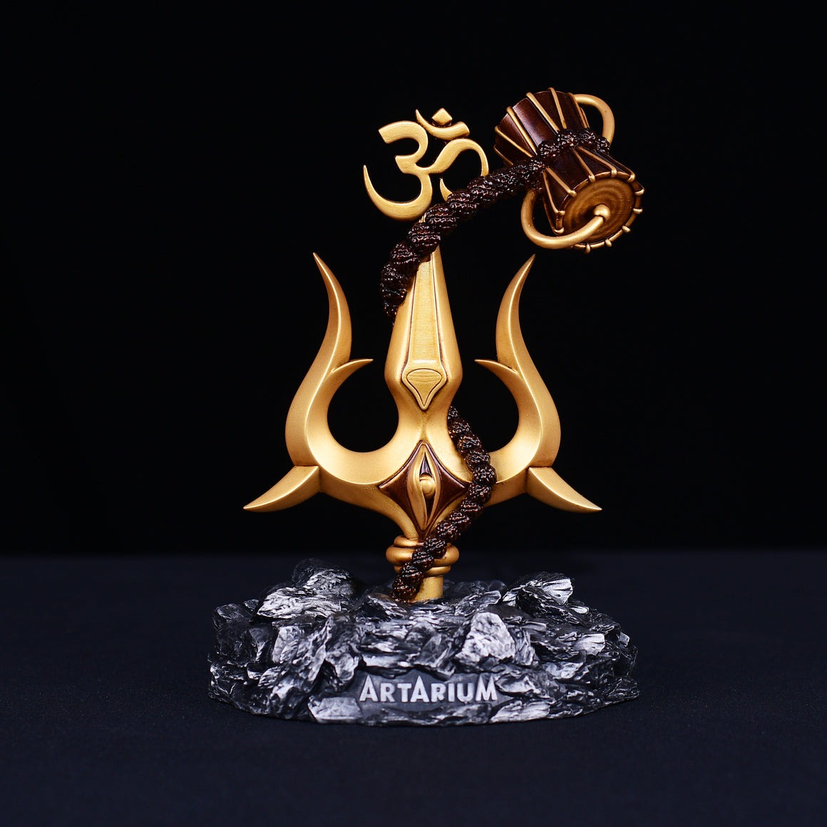 Lord shiva trishul with damru  theartarium
