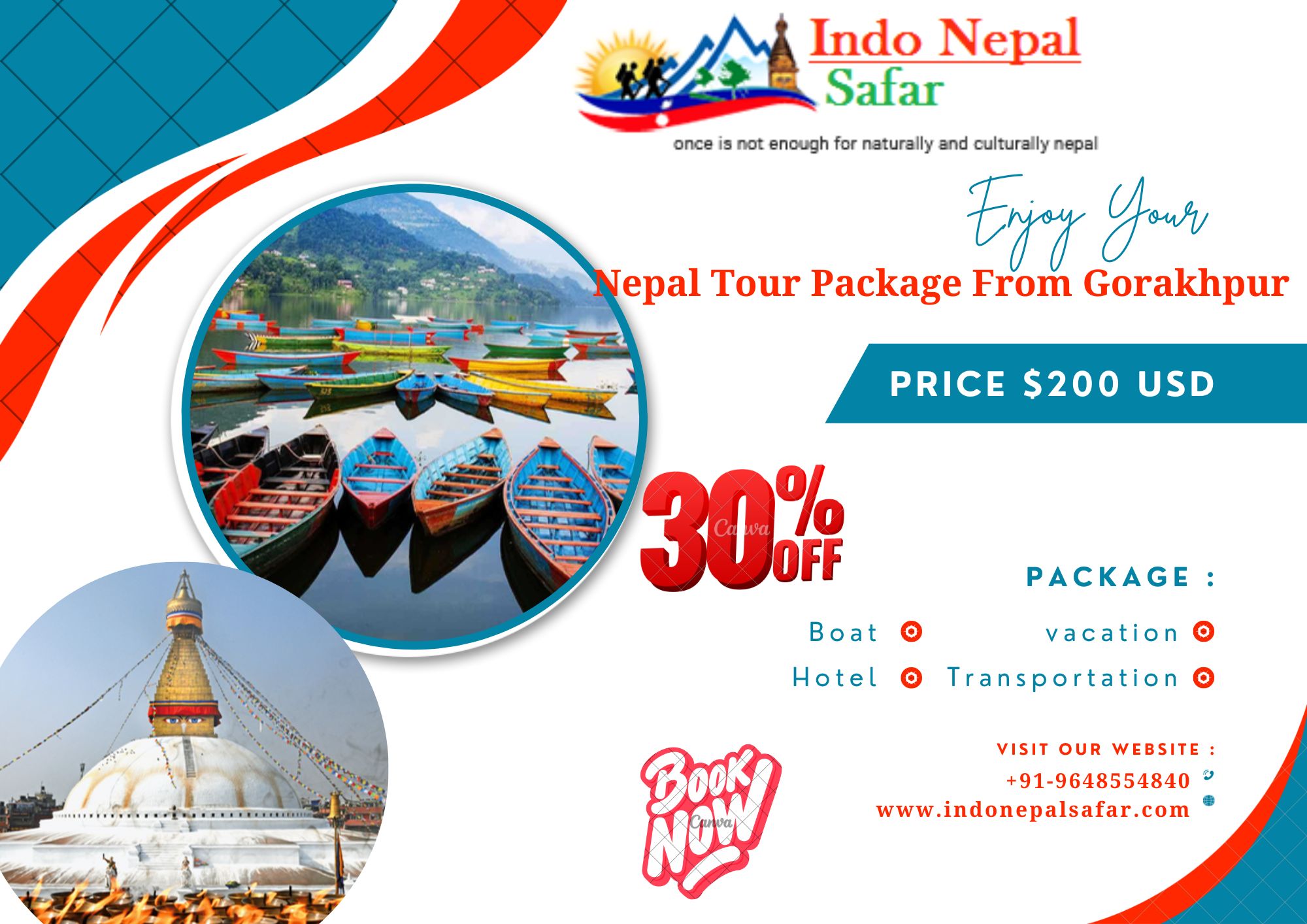 Nepal Tour Package from Gorakhpur price