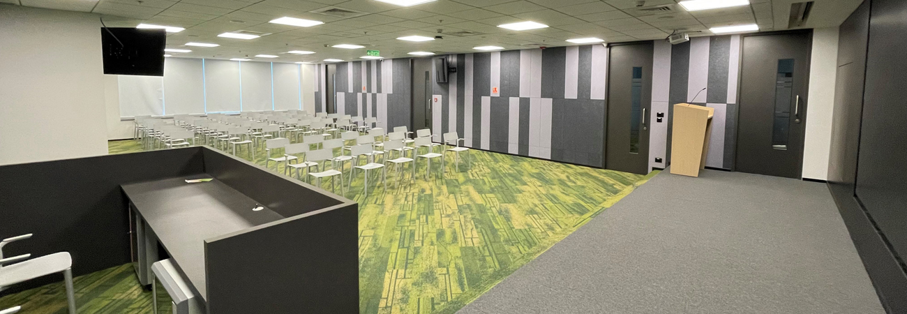 NLRC Auditorium makes for an ideal space for medium-sized conferences