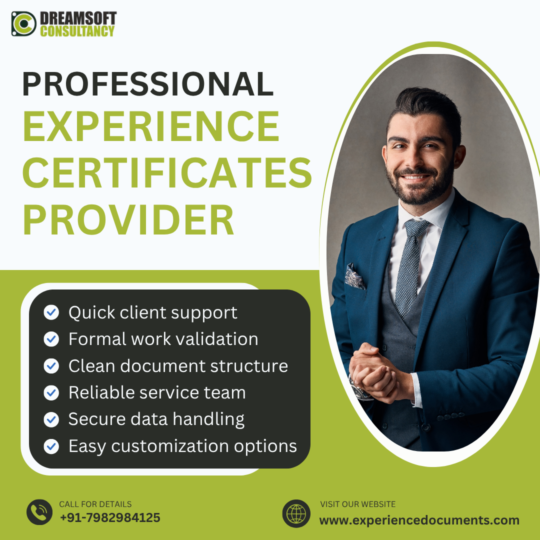 Noida experience certificates provider