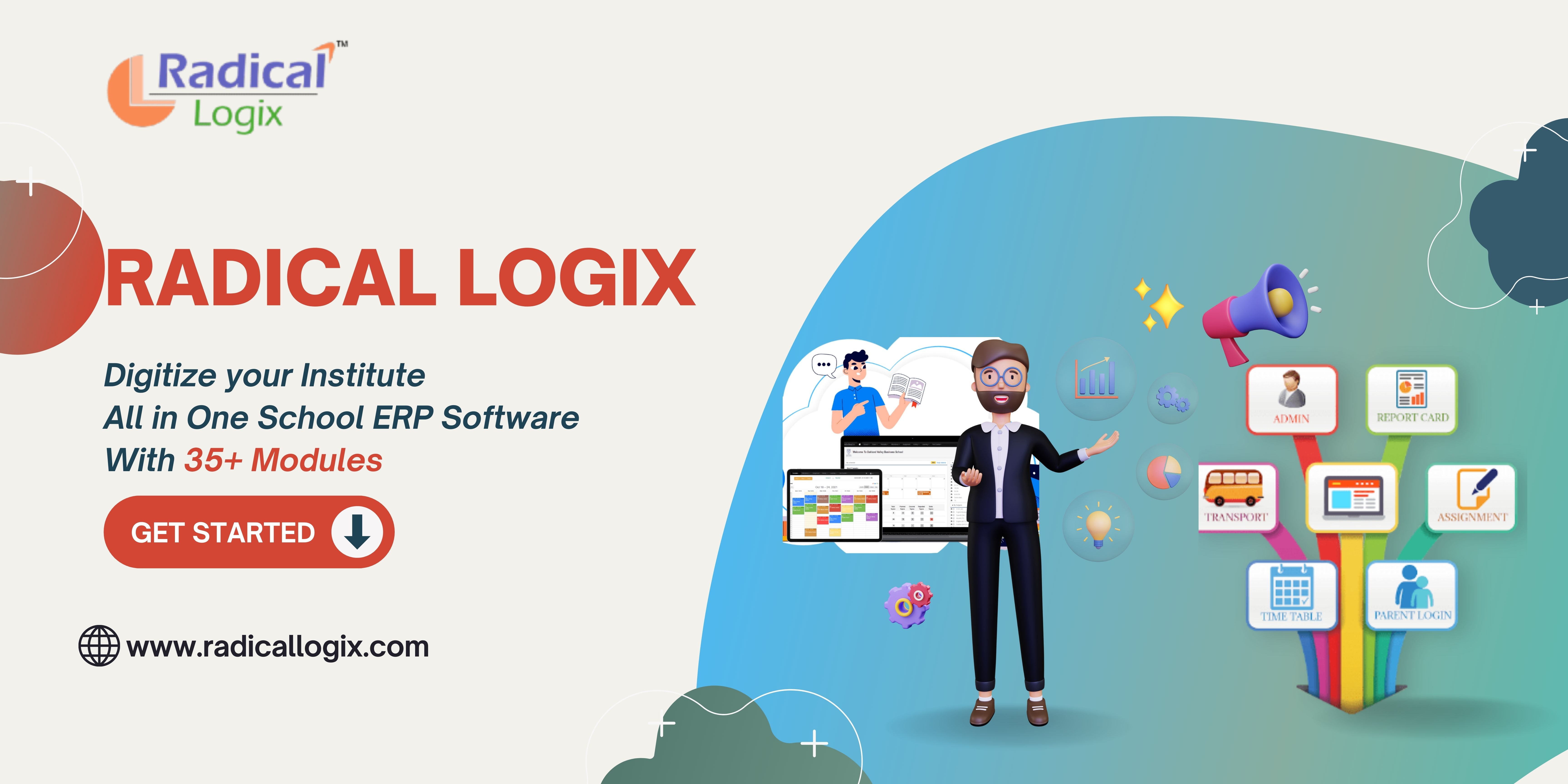 Radicallogix School ERP Software in India