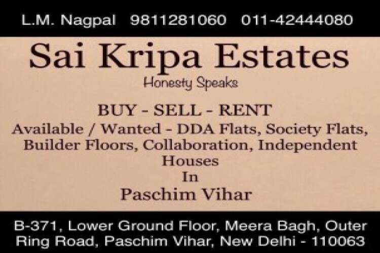 Real estate services in paschim vihar