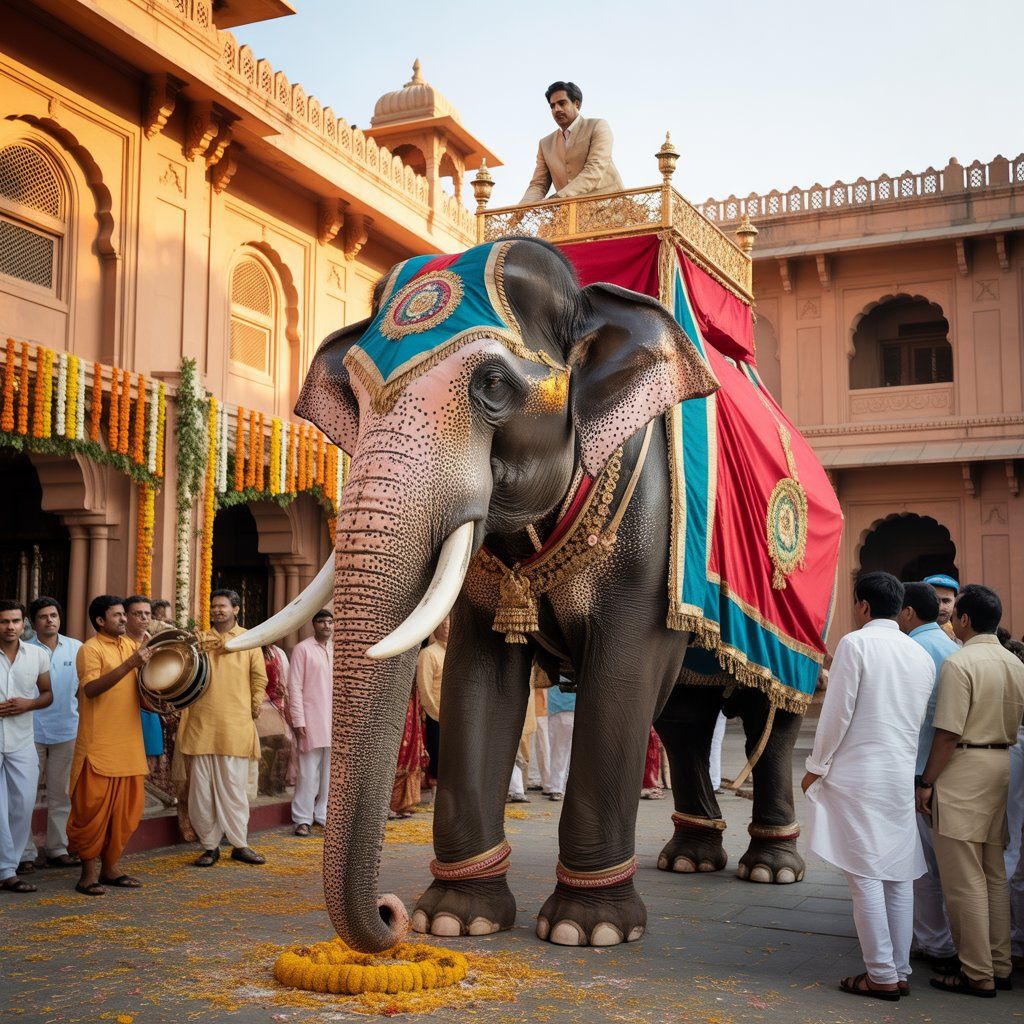 Royal elephant booking services