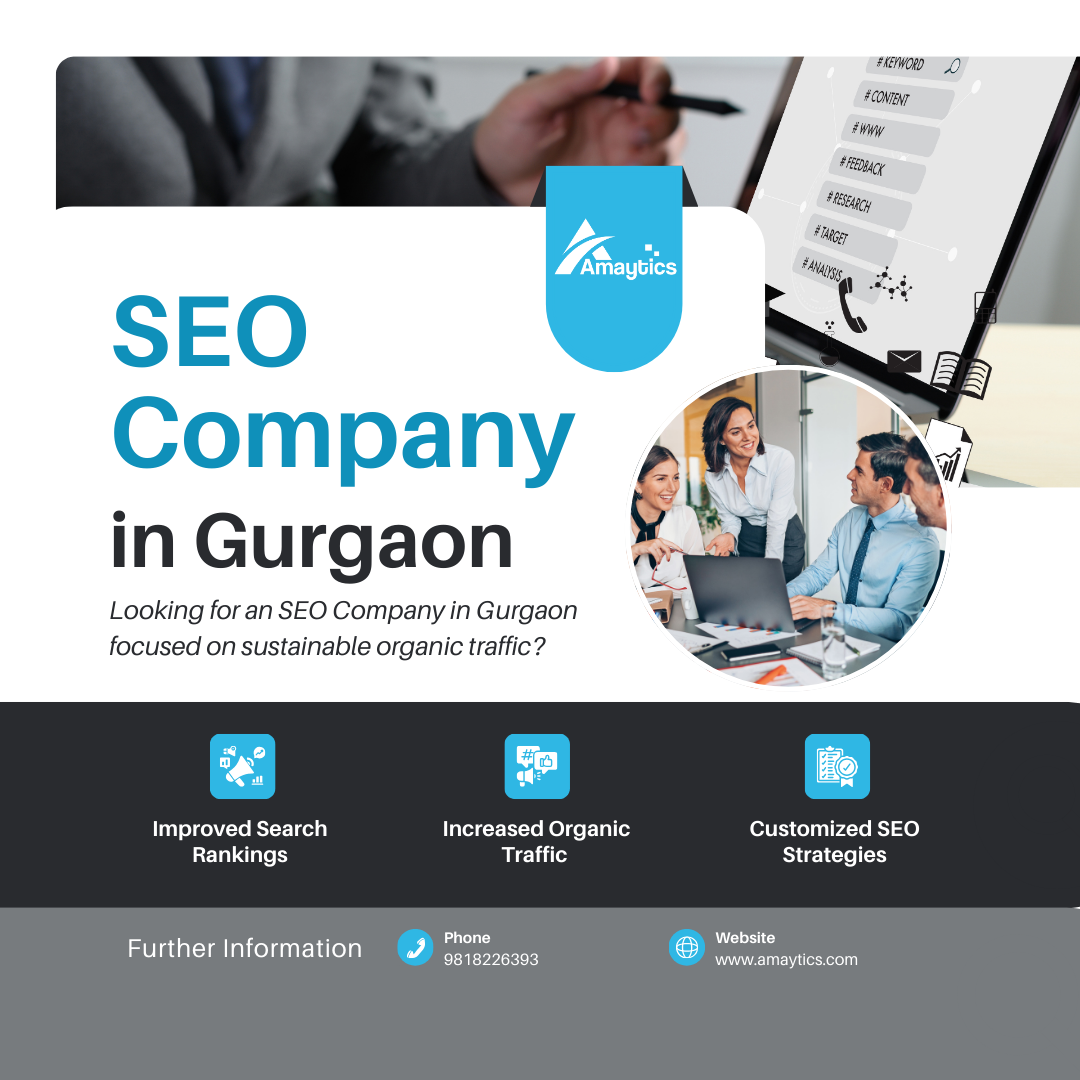 Seo company in gurgaon for sustainable organic traffic amaytics
