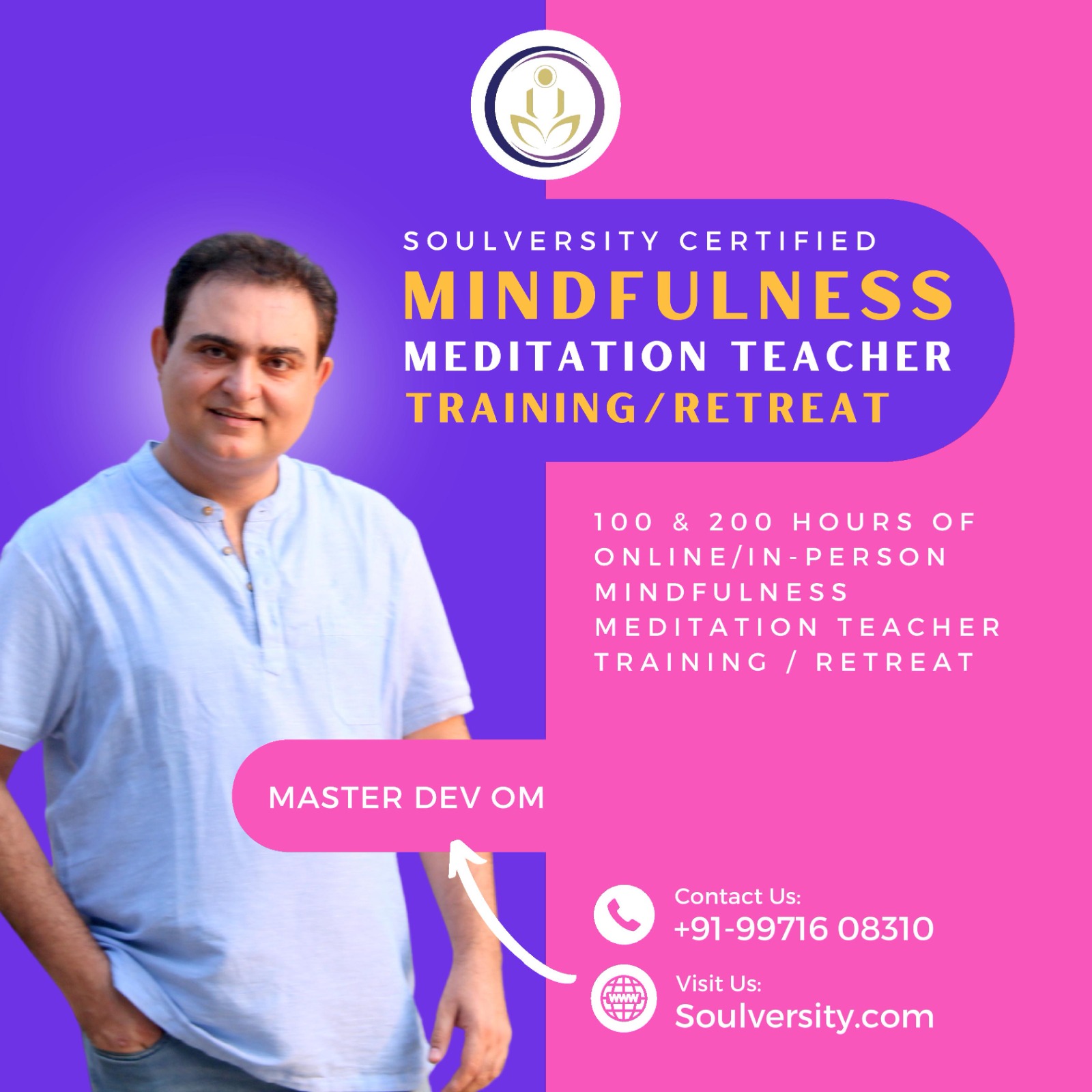 Soulversity Certified Meditation Teacher Training