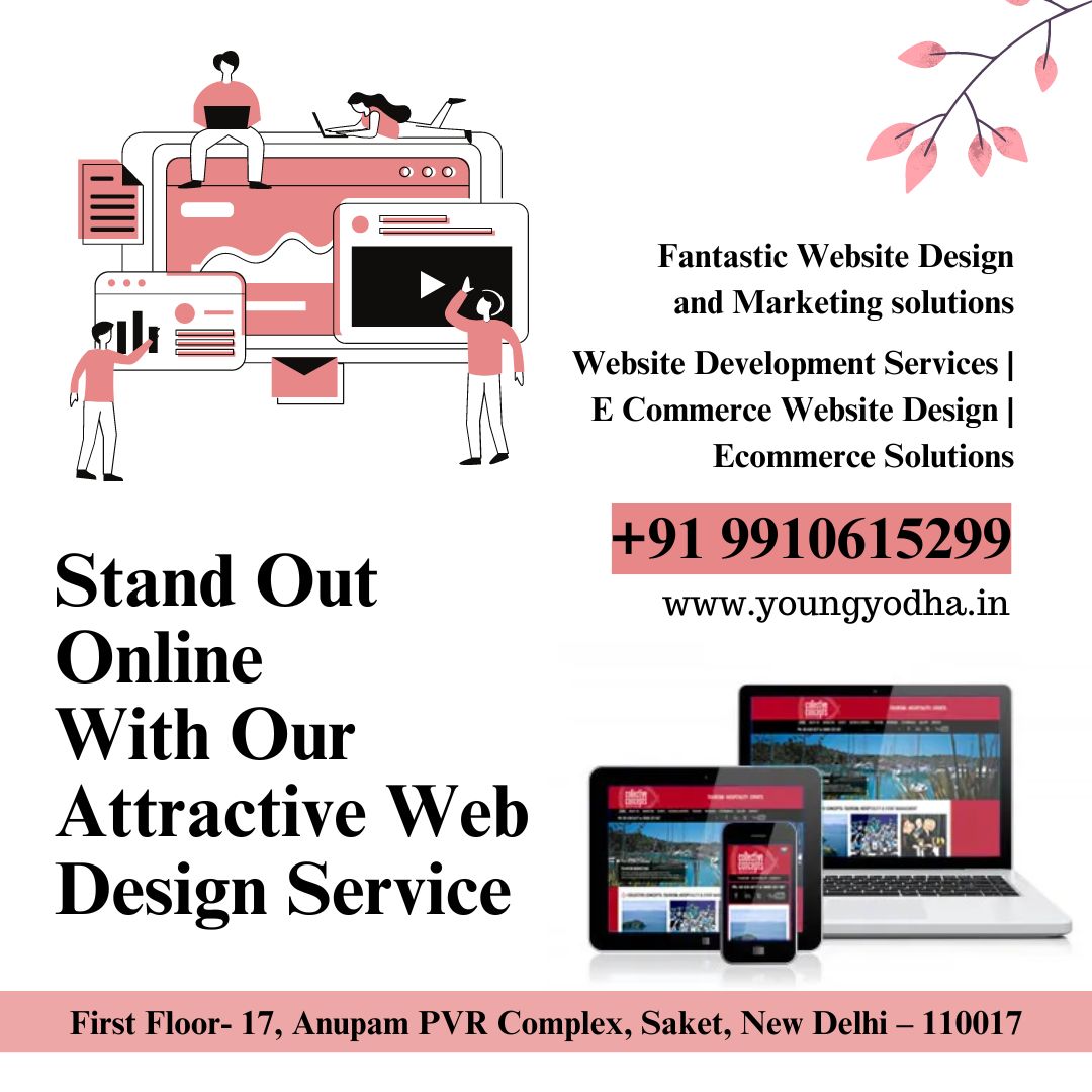 Stand out online with our attractive web design service