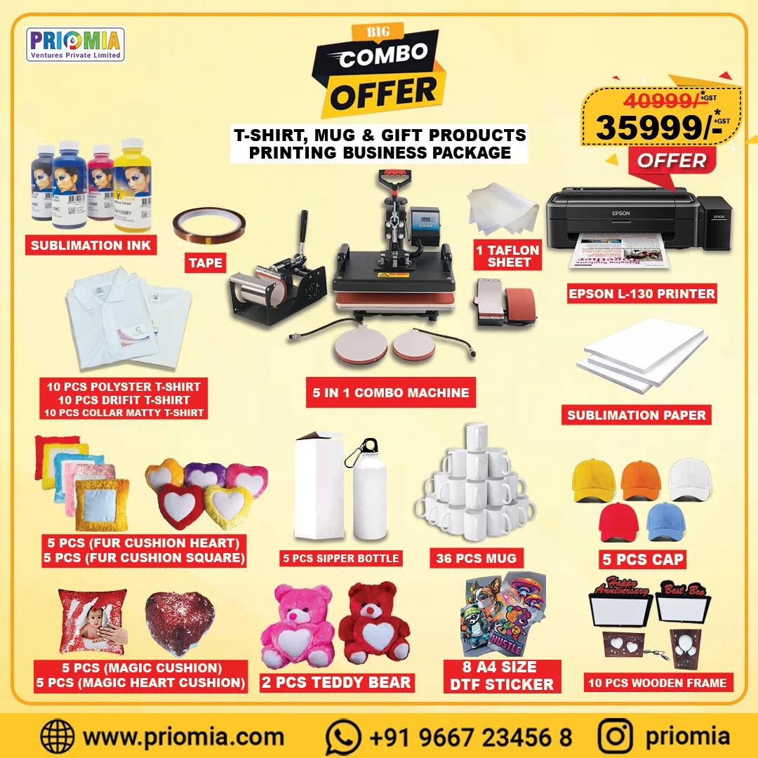 T-shirt print machine combo package