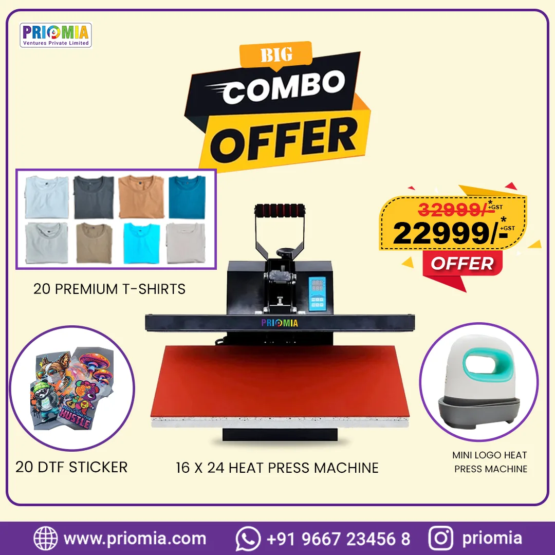 T-shirt printing business starup package big size combo offer